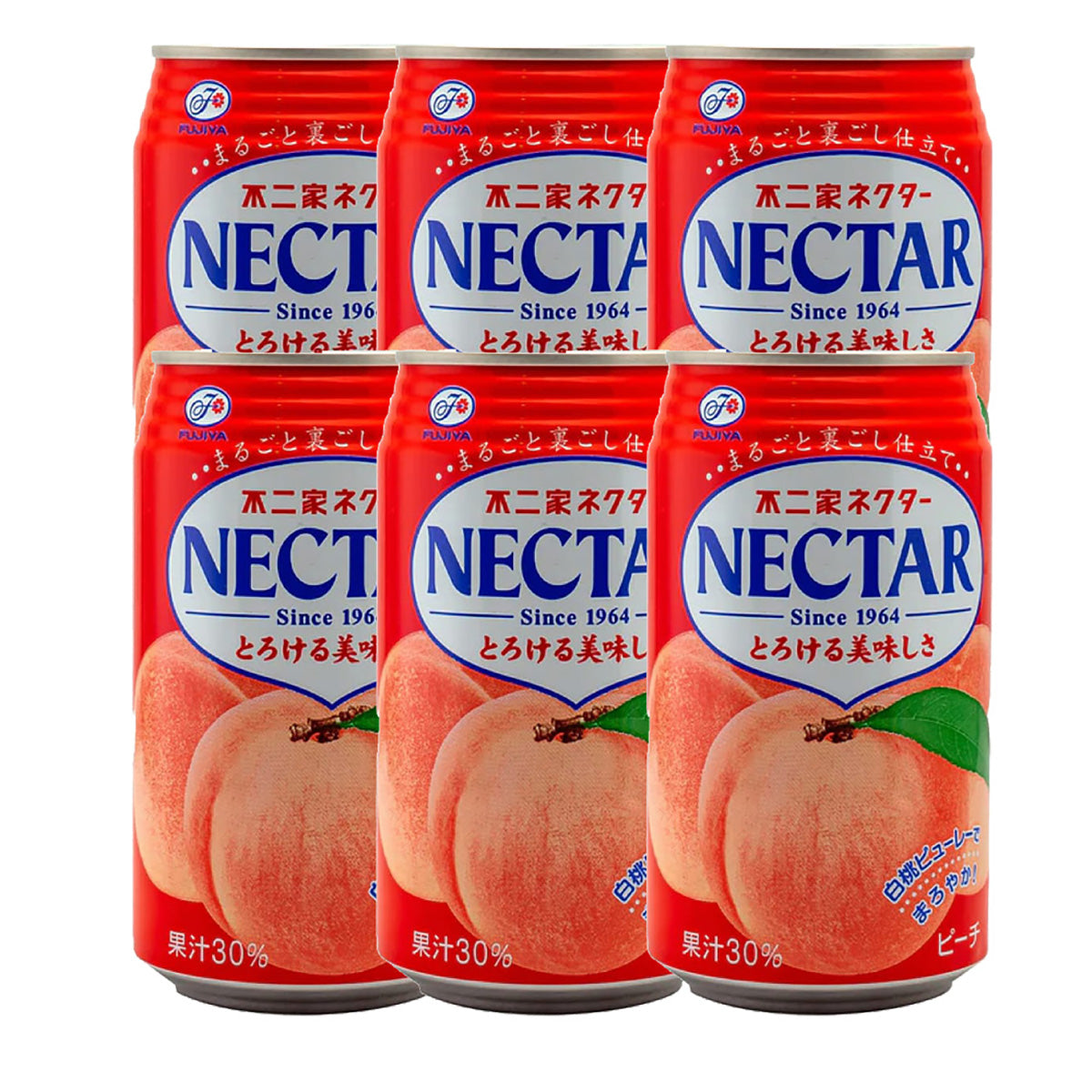 Fujiya-Nectar-Peach-Juice-Drink-Can-350ml-6pack-1