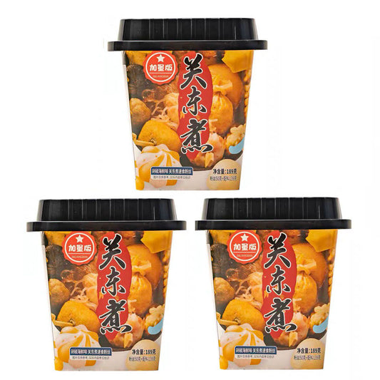 Today's Guandongzhu Chopped Chili Seafood Flavor Oden 189gX3pack