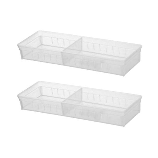 FaSoLa-L-size-Transparent-Drawer-Organizer-34.8X12X5cmX2Pack-1