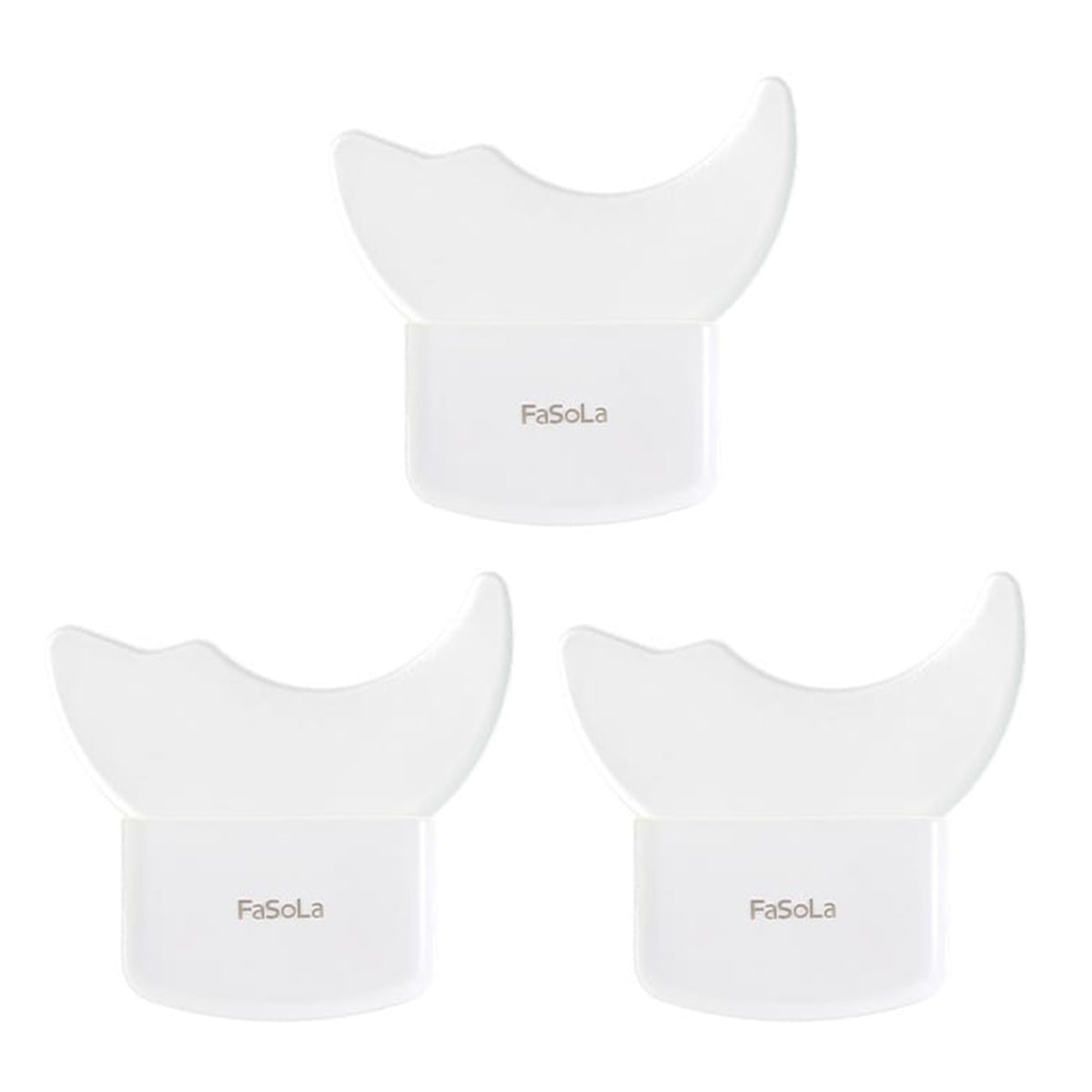 FaSoLa-Makeup-Tool-Silicone-White-Undereye-Patch-Eyelash-Guard-5.7X5.3X0.6cm-3Pack-1