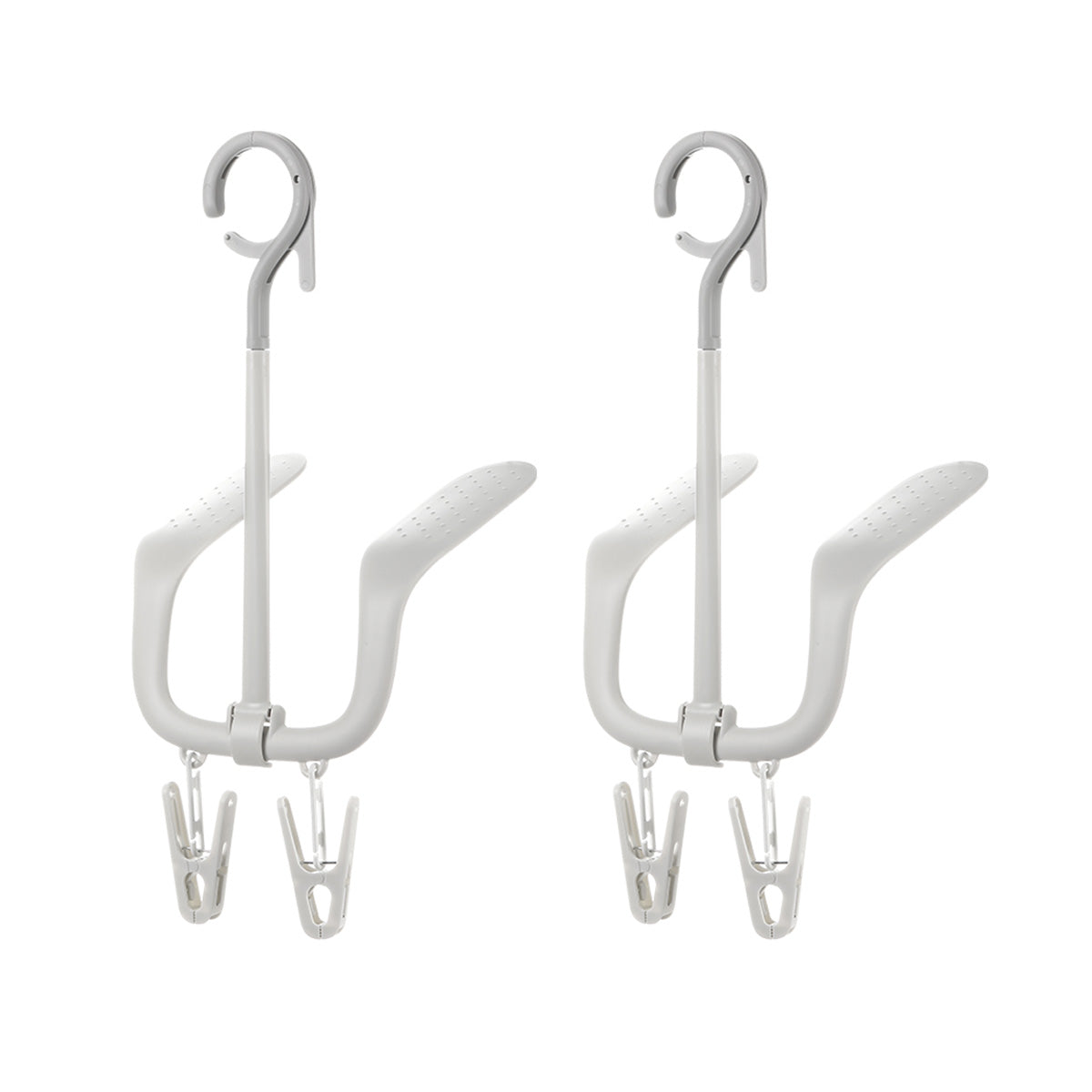 Fasola-Save-Space-Hanging-Rotating-White-Shoe-Drying-Rack-X-2Pack-1