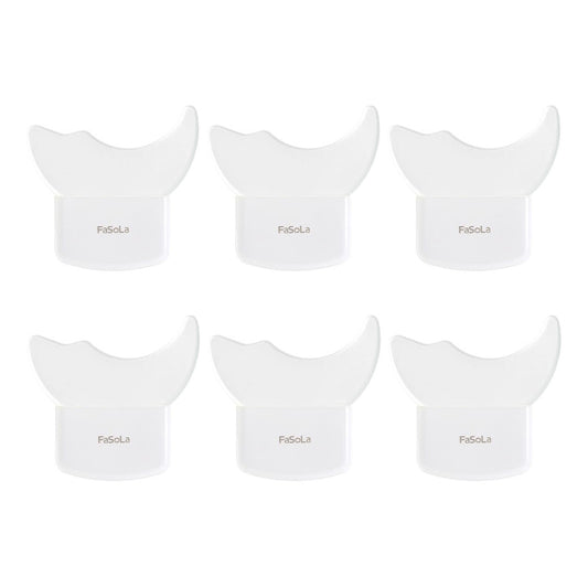 FaSoLa-Makeup-Tool-Silicone-White-Undereye-Patch-Eyelash-Guard-5.7X5.3X0.6cm-6Pack-1