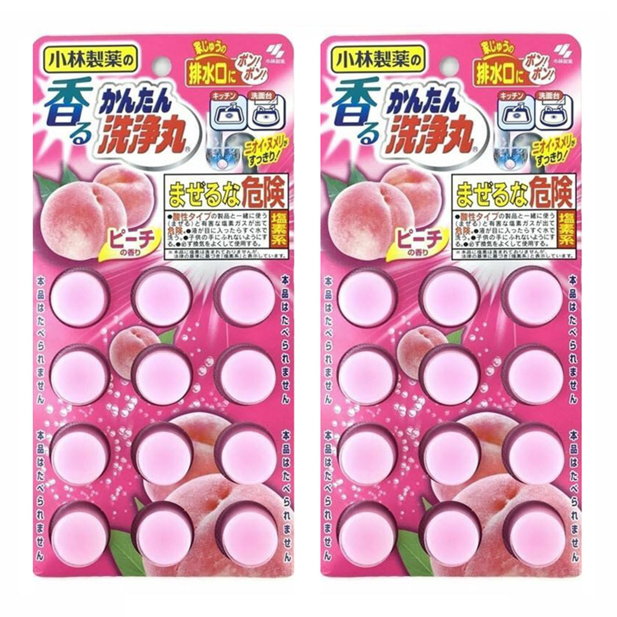 kobayashi-pharmaceuticals-drain-cleaner-peach-flavor-12-tablets-x-2pack-1