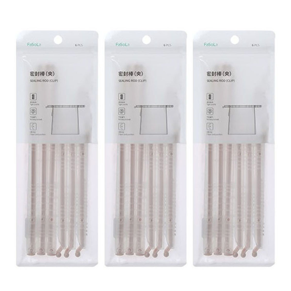 FaSoLa-Pink-Freshness-Keeping-Moisture-Proof-Hanging-Storage-PP-Sealing-Rod-Clip-6PcsX3Pack-1