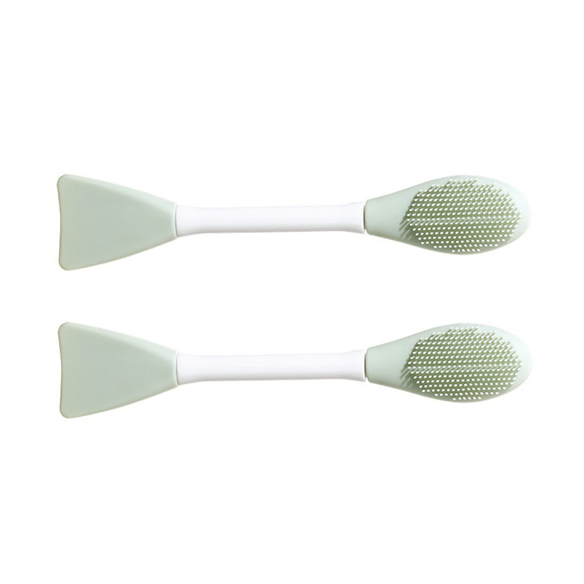 fasola-dual-head-silicone-multifunctional-mask-brush-green-15*3.2cmx2pack-1