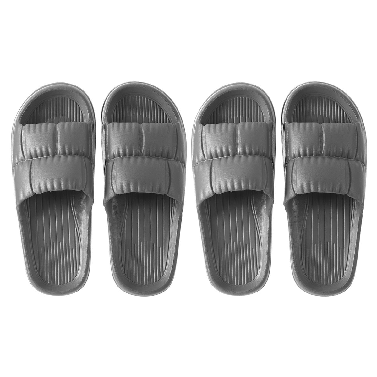 Fasola-Size-41/42-Grey-Anti-Slip-Indoor-Bathroom-Shower-Slipper-for-Men-and-Wowen-1Pair-X-2Pack-1