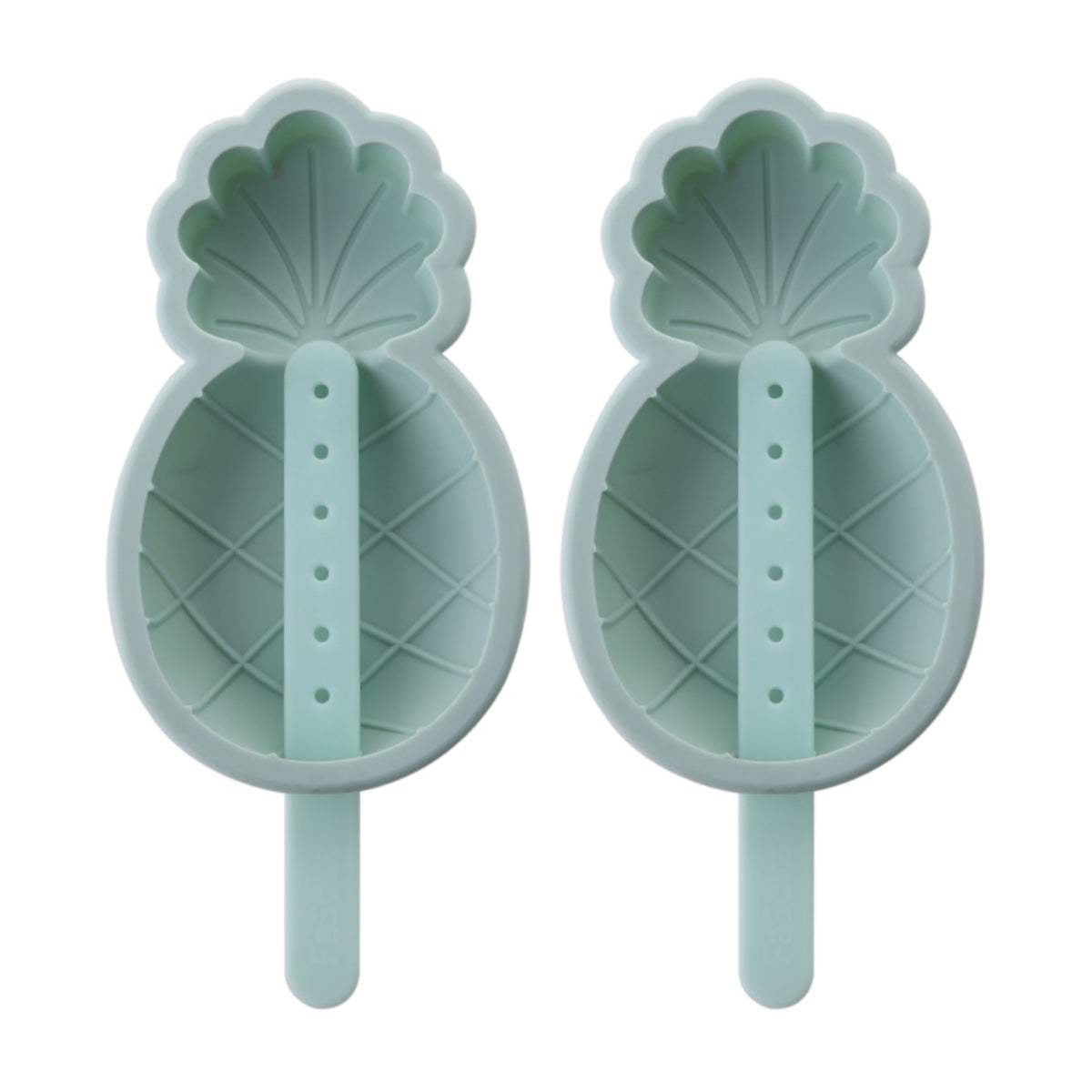 fasola-cartoon-shape-ice-cream-mold-food-grade-silicone-with-lid-pineapple-model-olive-green-8.4*14*2.3cmx2pack-1