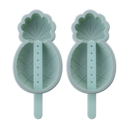 fasola-cartoon-shape-ice-cream-mold-food-grade-silicone-with-lid-pineapple-model-olive-green-8.4*14*2.3cmx2pack-1