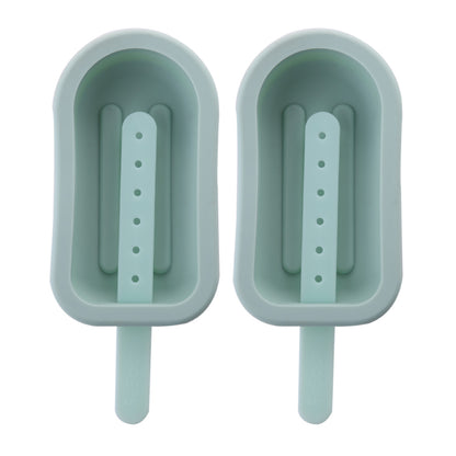 fasola-cartoon-shape-ice-cream-mold-food-grade-silicone-with-lid-small-regular-model-olive-green-13.5*6*2.3cmx2pack-1