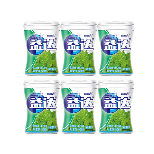 yida-xylitol-chewing-gum-ice-cold-mint-flavor-40pcs*6pack-1