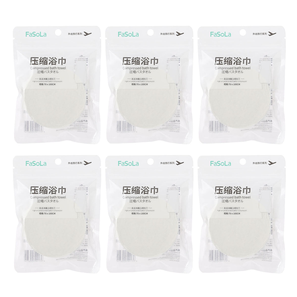 fasola-disposable-compressed-towel-cotton-1pc-white-70x100cmx6pack-1