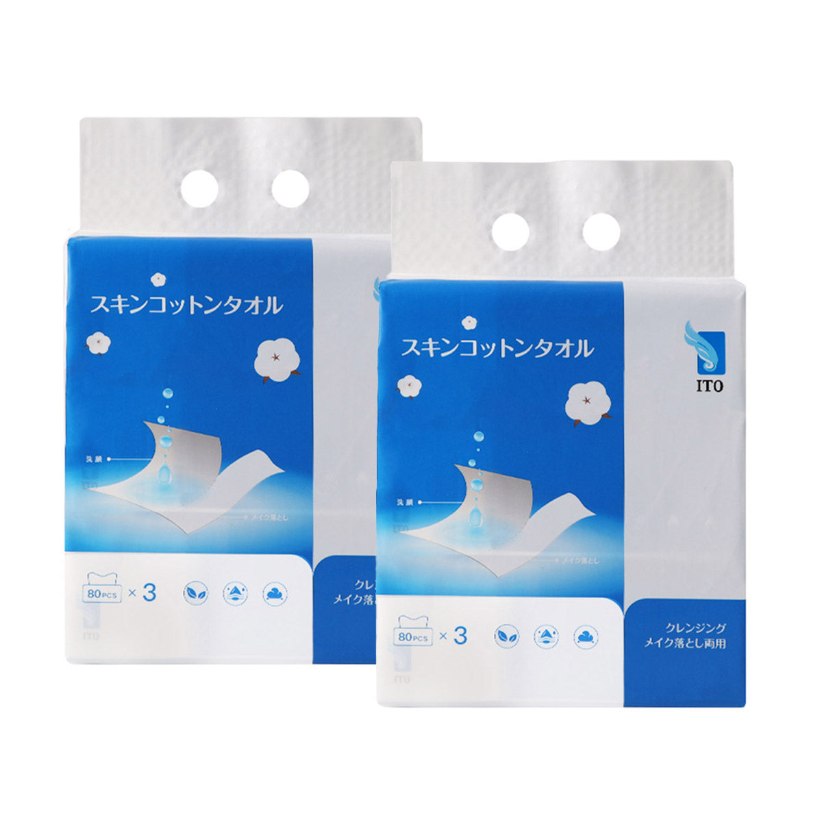 ito-makeup-remover-towelettes-extractable-80pcs*3packs-x2pack-1