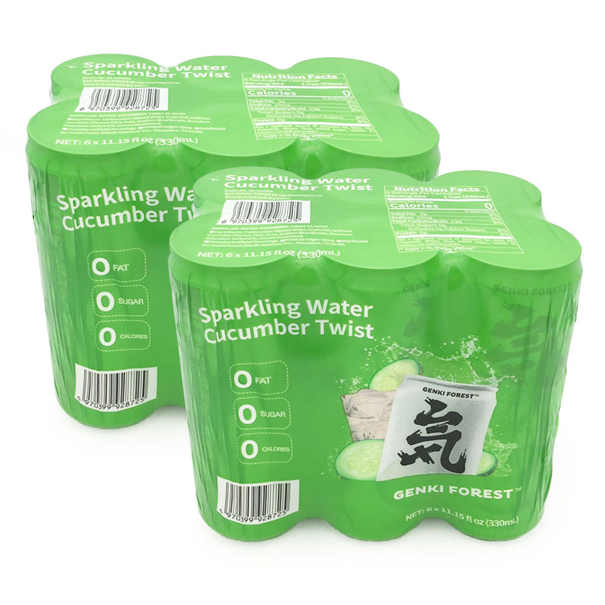 genki-forest-cucumber-flavored-sparkling-water-aluminum-can-6pcs*330mlx2pack-1