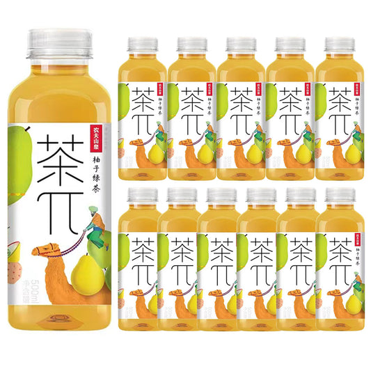 nongfusanquan-tea-|D-pomelo-green-tea-500mlx12pack-1