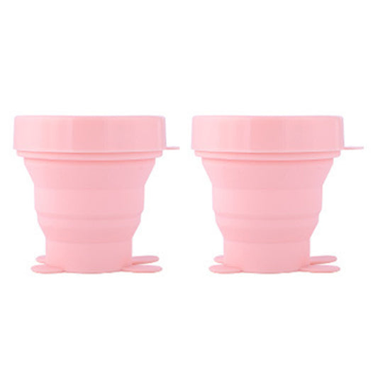 FaSoLa-Pink-Rabbit-Design-Portable-Foldable-Silicone-Collapsible-Camping-Cup-170ml-X-2Pack-1