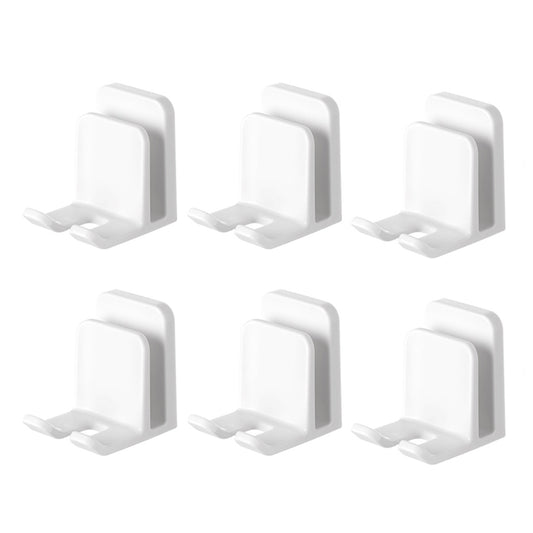 Fasola-White-No-Drill-Adhesive-Toothbrush-Holder-for-Bathroom-6Pack-1