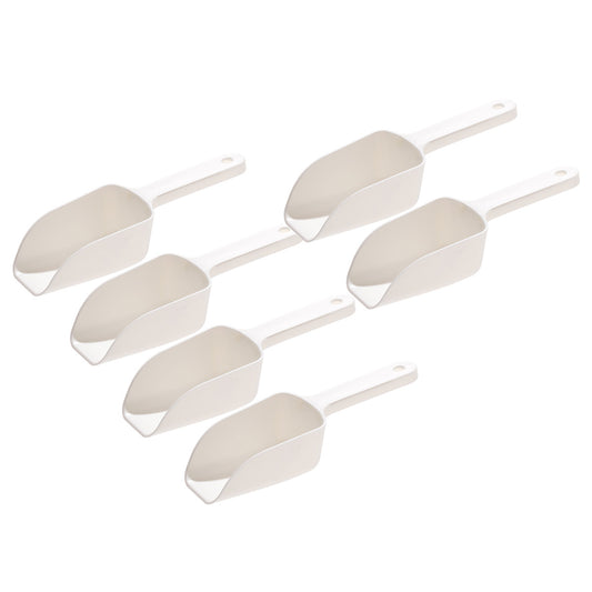 FaSoLa-Household-White-PS-Plastic-Thickened-Ice-Shovel-15.5X5.5X3.5cm-6Pack-1