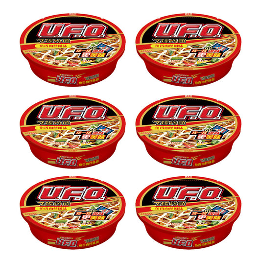 Nissin-UFO-Flying-Saucer-Fried-Noodles-with-Shredded-Pork-and-Fish-Flavor-124gX6Pack-1