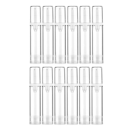 FaSoLa-Vacuum-Airless-Pump-Dispensing-Bottle-Cosmetic-Container-for-Travel-10ml-Size-2piecesX6Pack-1