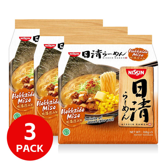 nissin-hokkaido-miso-ramen-106g*5-bags/pack.-1