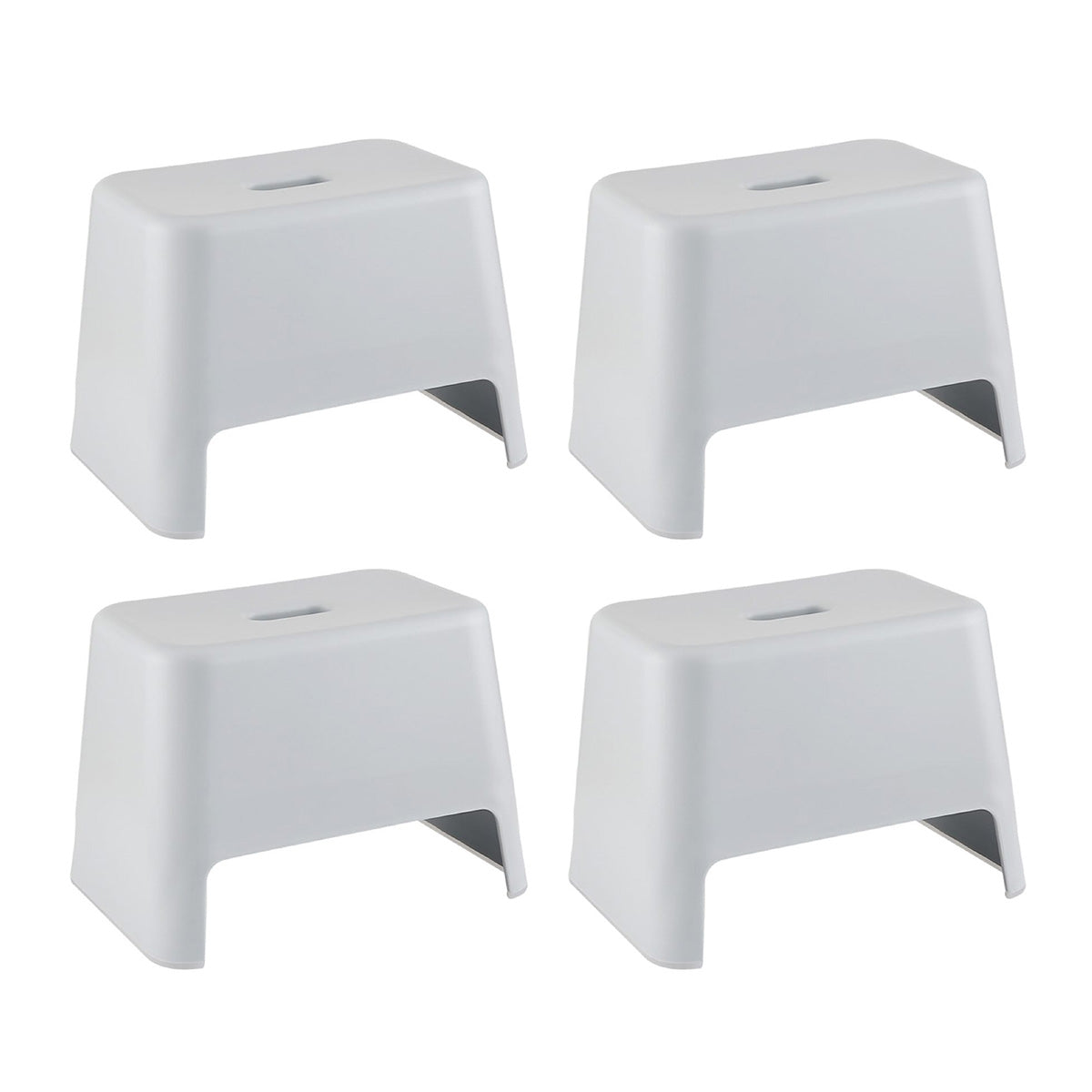 FaSoLa-Grey-Blue-One-Step-Stool-Plastic-Step-Stool-for-Kids-Bathroom-Anti-Slip-Stool-Chair-33.2X22.7X23.2cm-4Pack-1