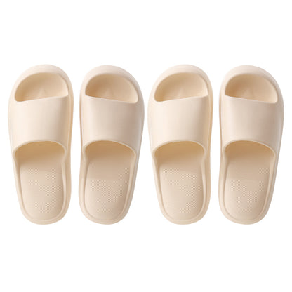 Fasola-Size-39/40-Shower-slipper-White-Thick-Bottomed-Non-Slip-Quick-Drying-Bathroom-Slippers-1Pair-X-2Pack-1