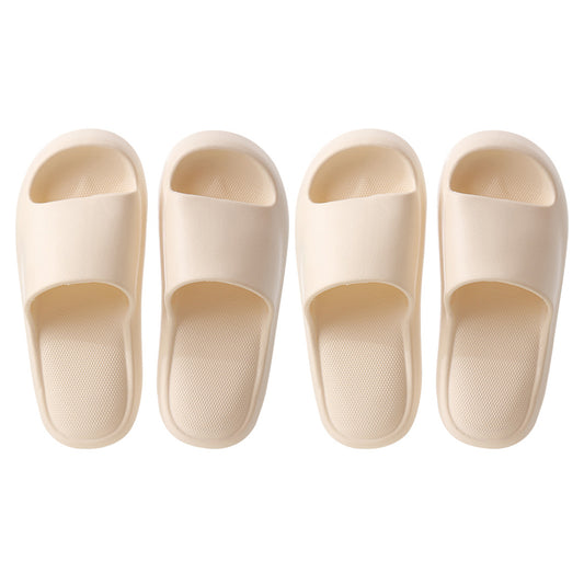 Fasola-Size-39/40-Shower-slipper-White-Thick-Bottomed-Non-Slip-Quick-Drying-Bathroom-Slippers-1Pair-X-2Pack-1