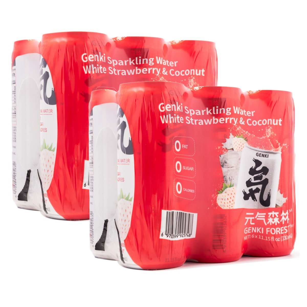 genki-forest-white-strawberry-coconut-flavored-sparkling-water-aluminum-can-330ml*6pcsx2pack-1