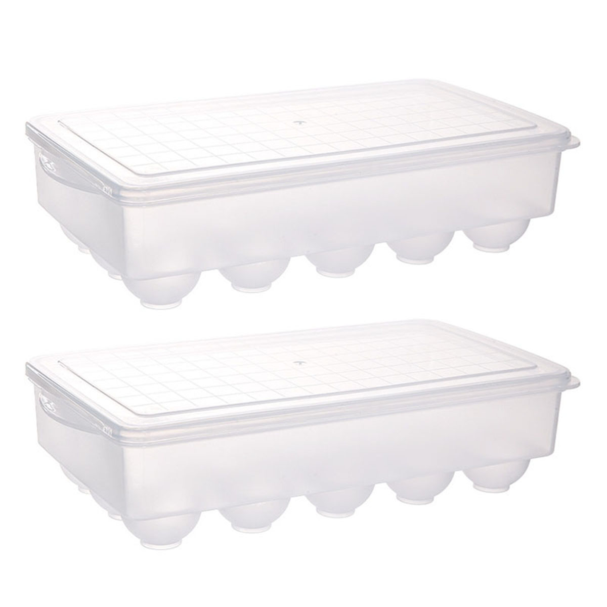 Fasola-egg-storage-container-with-lid-15-compartments-clear-29.8x15.9x7.5cmx2pack-1