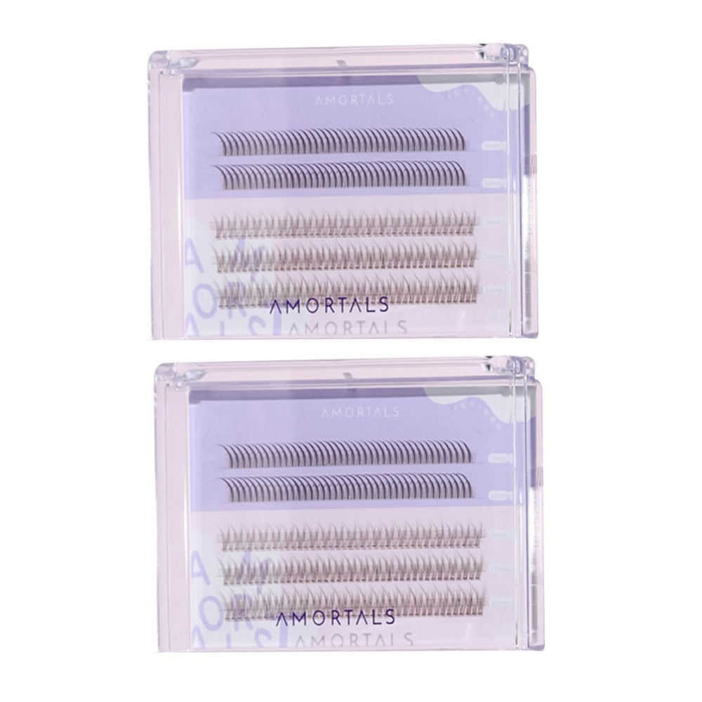 Amortals-Natural-Caramel-False-Eyelashes-Cluster-Lashes-Eyelash-Extension-2Pack-1