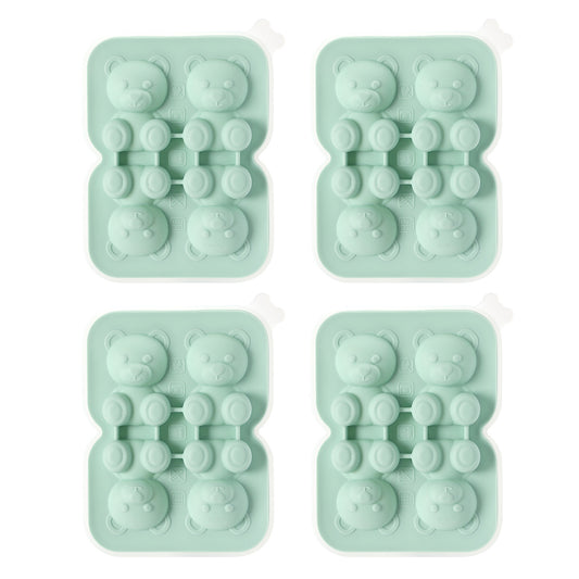 Fasola-bear-ice-cube-4-compartments-green-x4pack-1