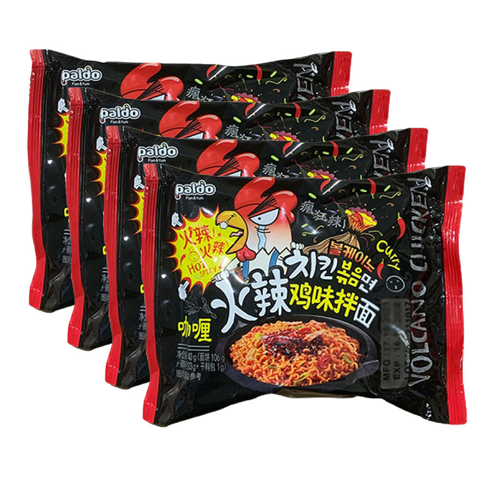 Paldo-Volcano-Chicken-Super-Spicy-Noodle-140gX4-BagsX4pack-1