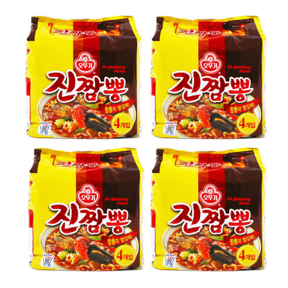 Ottogi-Korean-Jin-Ramen-with-Spicy-and-Seafood-Flavor-from-Korea-130gX4BagsX4pack-1