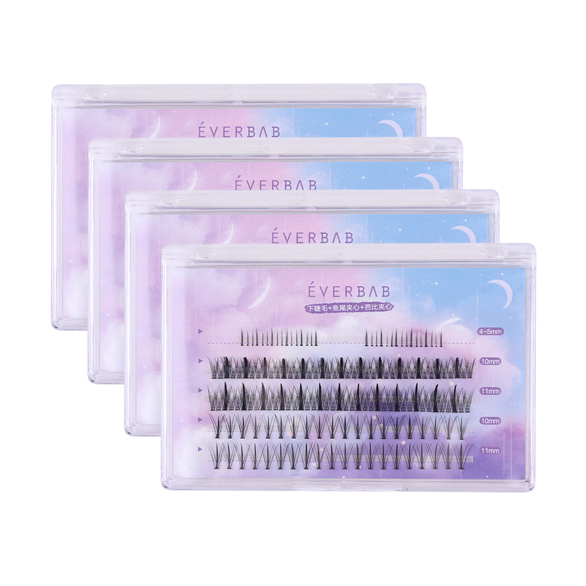 everbab-false-eyelash-single-cluster-lower-eyelash-+-fish-tail-clip-+-barbie-clip-x4pack-1