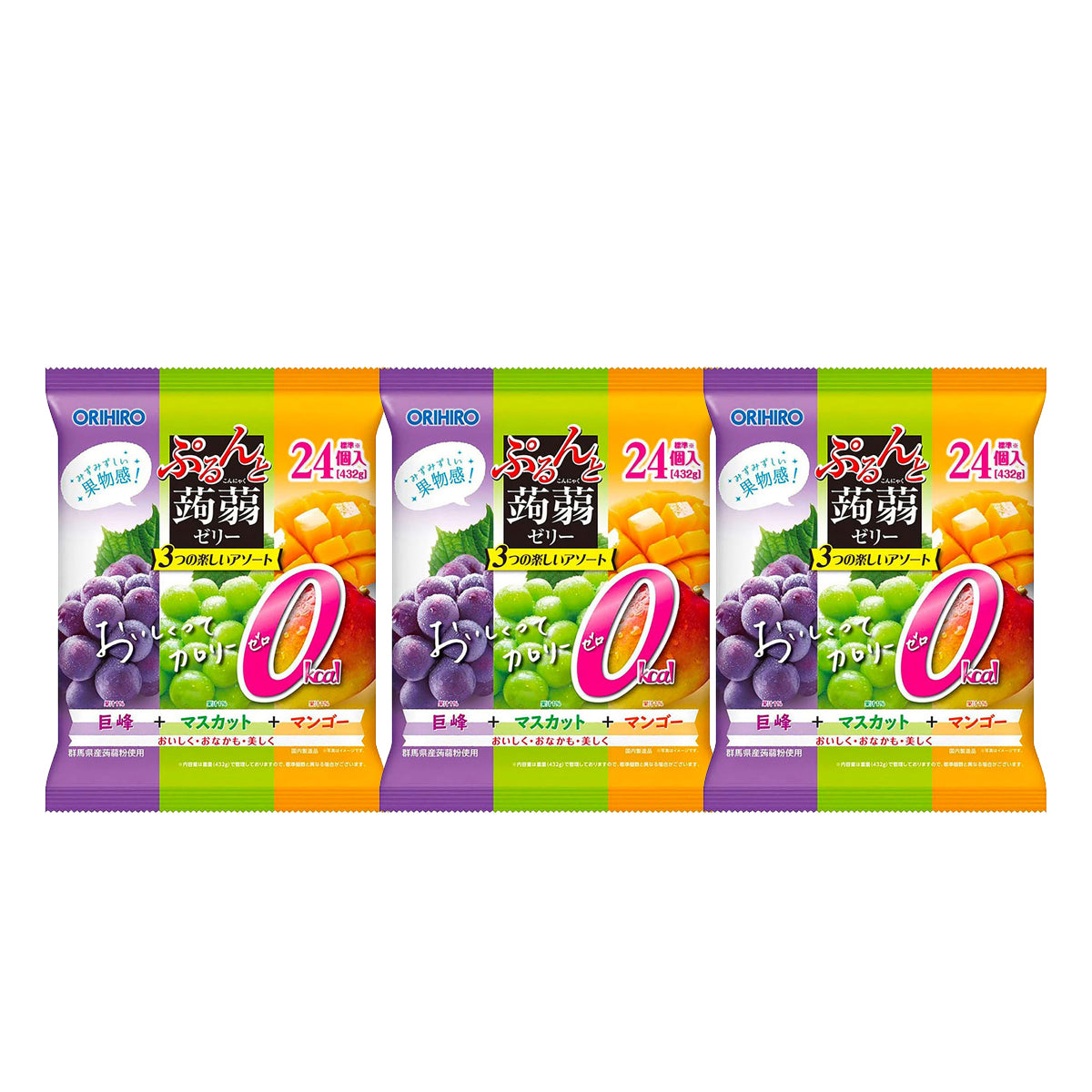 orihiro-konjac-jelly-0cal-three-flavors-jumbo-green-tee-mango-432g*3pack-1