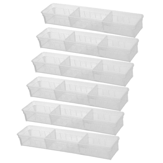 FaSoLa-S-size-Transparent-Drawer-Organizer-34.8X8X5cmX6Pack-1