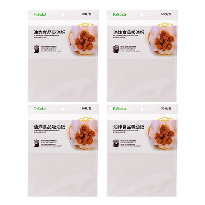 fasola-native-wood-pulp-deep-fried-food-blotting-paper-21.8*19.7cm-50pcs-x4pack-1