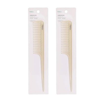 fasola-pointed-tail-styling-comb-beige-20.6*3cmx2pack-1