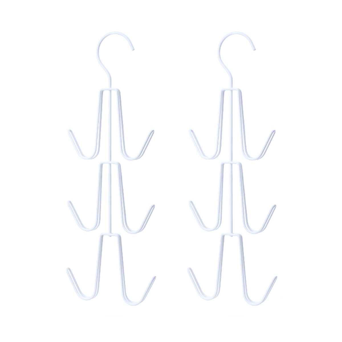 fasola-iron-multi-hook-hanging-rack-white-37.5*13*1.1cmx2pack-1