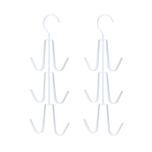 fasola-iron-multi-hook-hanging-rack-white-37.5*13*1.1cmx2pack-1