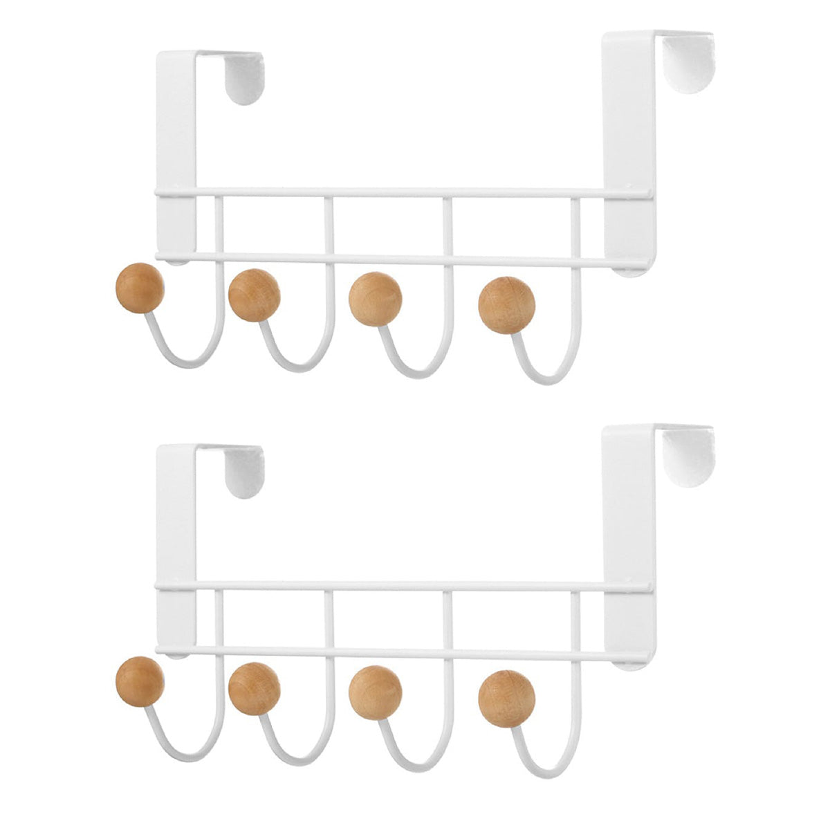 Fasola-household-minimalist-behind-door-no-punch-hooks-white-horizontal-4-hooks-x-2pack-1