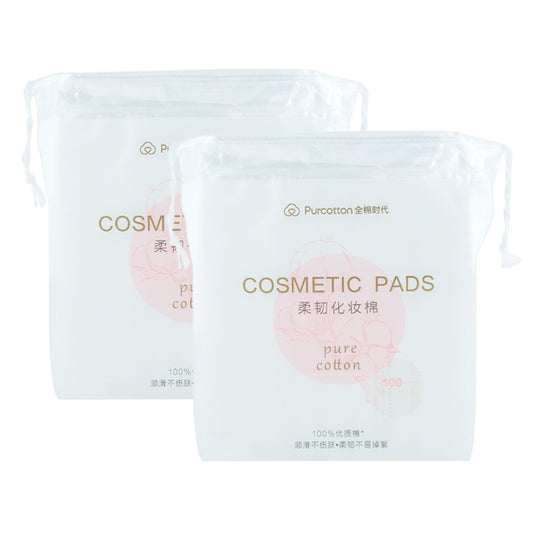 Purcotton-Durable-Resilient-Makeup-Cotton-Pads-100piecesX2Pack-1