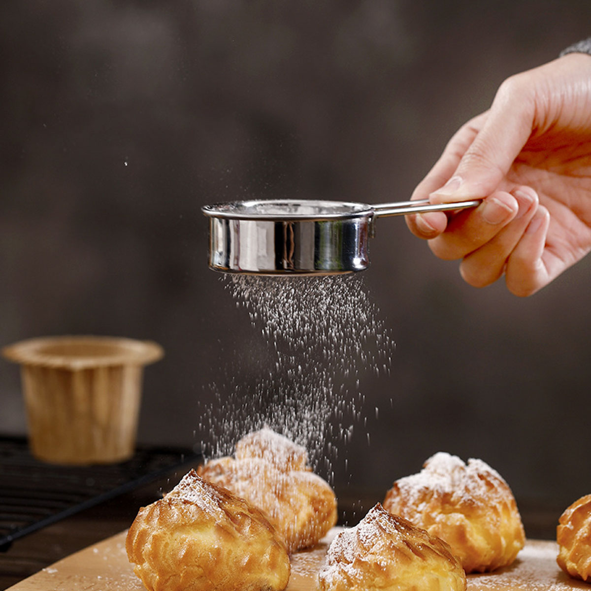 fasola-kitchen-baking-stainless-steel-powdered-sugar-sieve-steel-native-color-11.5*6.5*2.3cmx2pack-2