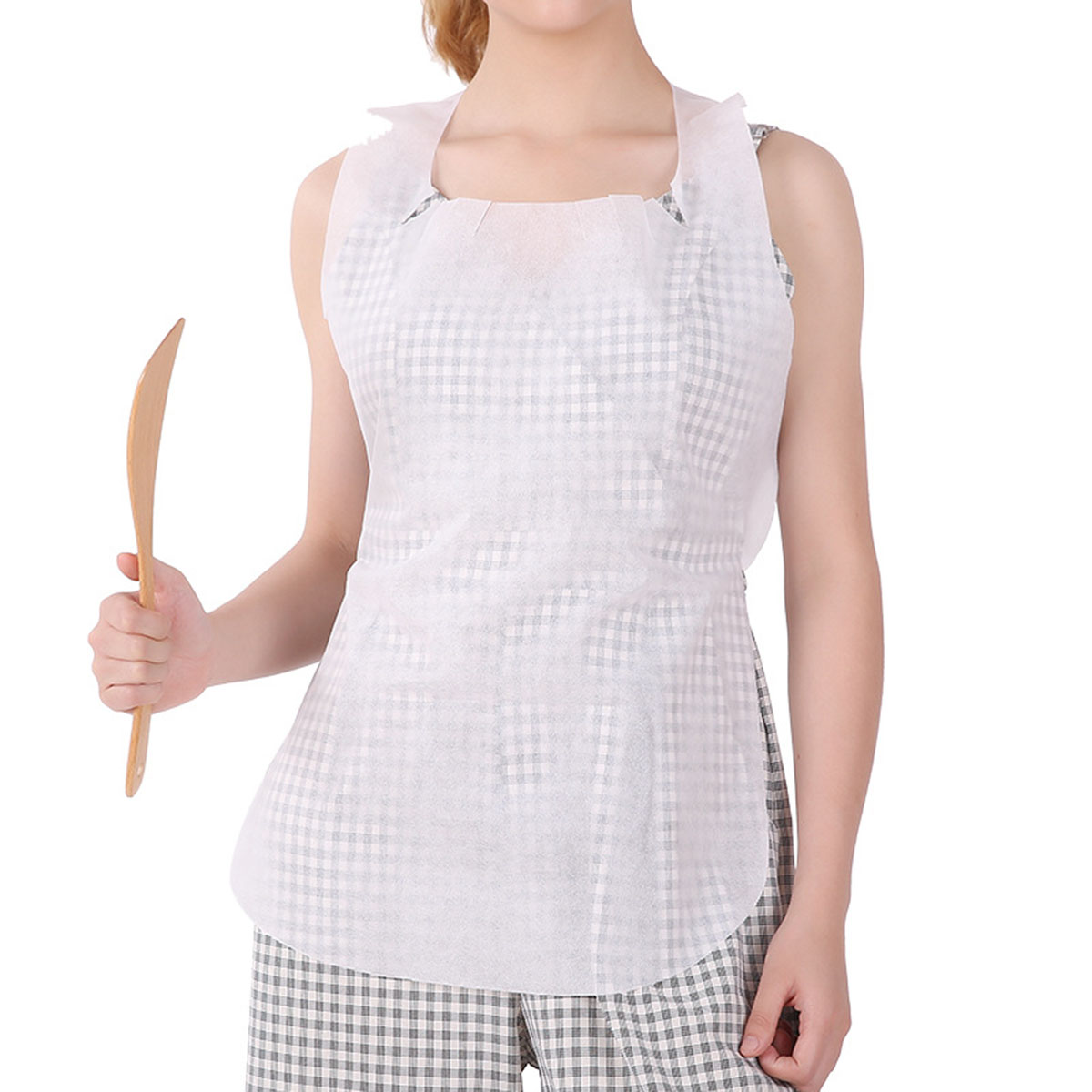 fasola-kitchen-waterproof-and-oil-proof-non-woven-disposable-apron-white-73*49cm10pcs-x2pack-2