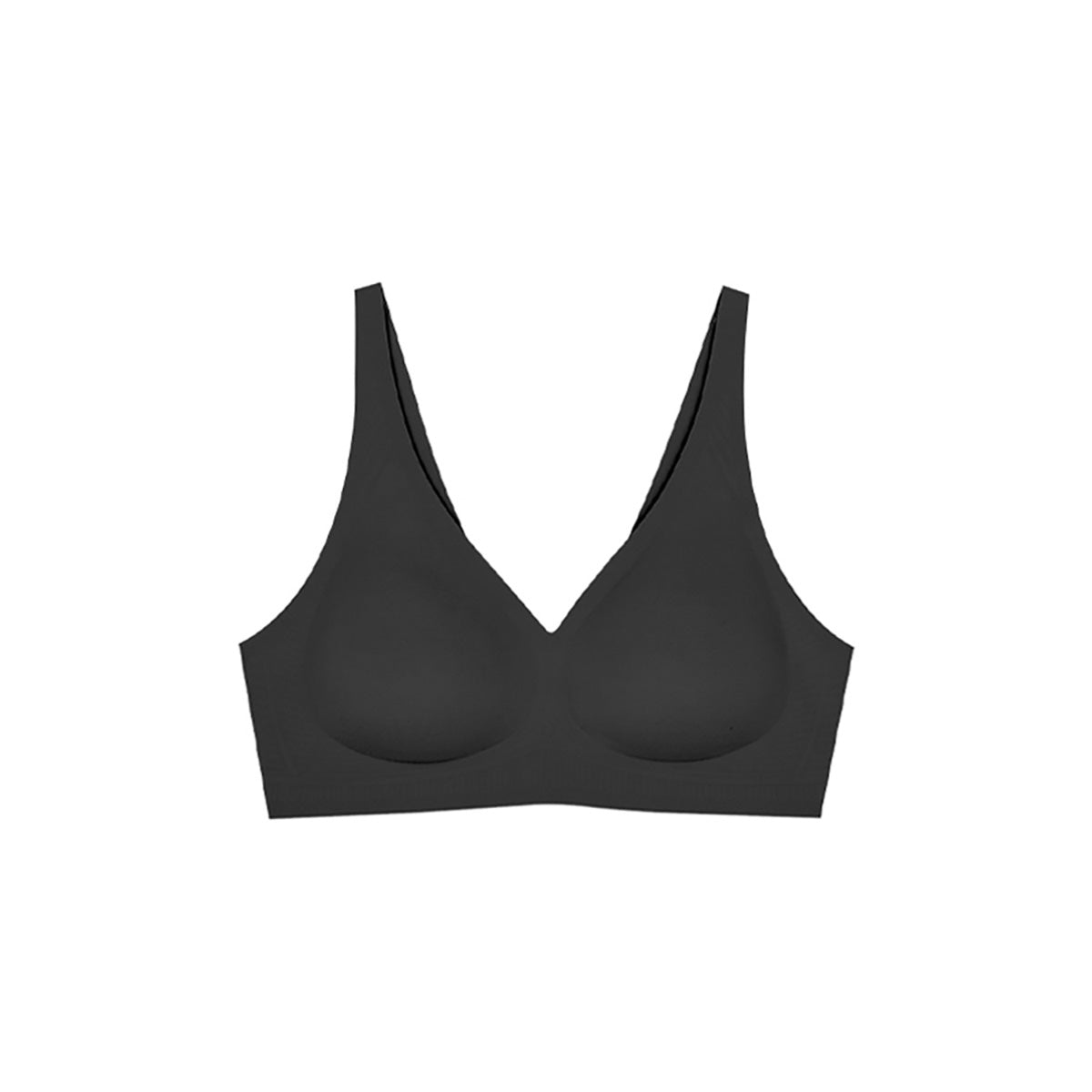 Ubras-Deep-V-Bras-for-Women-No-Underwire-Comfort-Wireless-Bralettes-Adjustable-Seamless-Plunge-Bra-with-Bra-Extender-Black-Size-M-X1pack-1