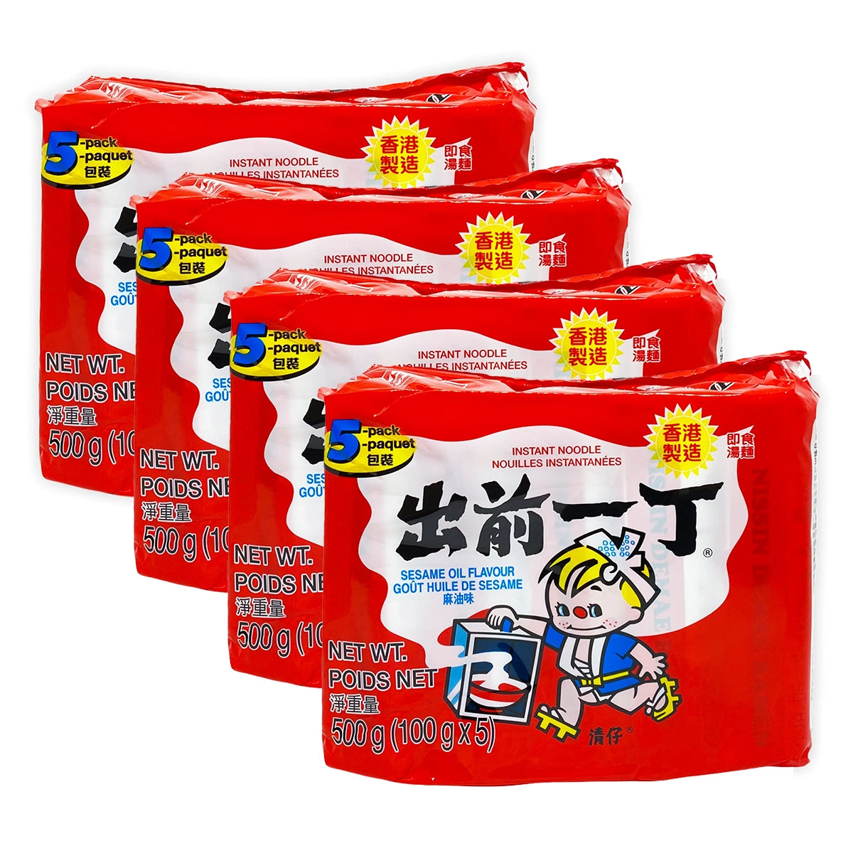 Nissin-Izumo-Ichiban-sesame-Oil-Flavor-100gX5-bags-packageX4Pack-1