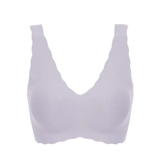 Ubras-Deep-V-Wireless-Full-Coverage-irremovable-Padding-Bra-in-Soft-Grey-Purple-One-Size-X1pack-1